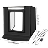 PULUZ Foldable LED Light Box Photo Studio Photography Tent