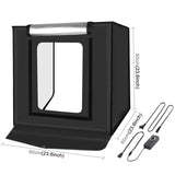 PULUZ Foldable LED Light Box Photo Studio Photography Tent