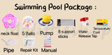 Inflatable Baby Swimming Pool Child Spa Bath Tub Free Neck Float