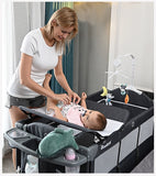 2 Layer Portable Infant Baby Cot Playpen Travel Cot