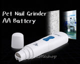 Free 2 AA Battery Electric Pet Nail Grinder Nail Buffer Low Noise Painless