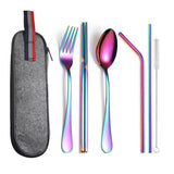 7Pcs Cutlery Set 304 Food Grade Stainless Steel