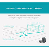 2 Layer Portable Infant Baby Cot Playpen Travel Cot