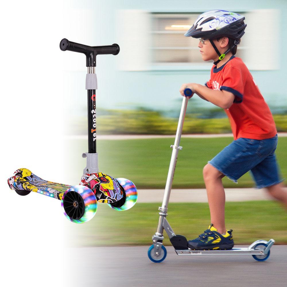 Kids Scooter Foldable Light Up Music