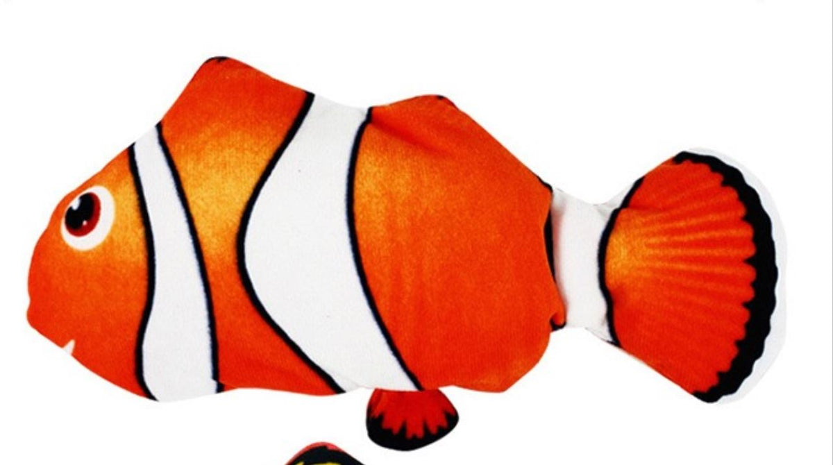 Dancing Moving Fish Cat Catnip Toy Fun Electric Plush Doll