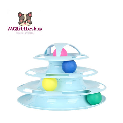 Cat Ball Toy 4 Tier Cat Teaser Toy Intelligence Toy Smart Toy Cat Toy