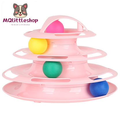 Cat Ball Toy 4 Tier Cat Teaser Toy Intelligence Toy Smart Toy Cat Toy