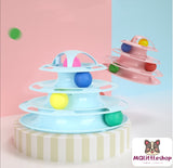 Cat Ball Toy 4 Tier Cat Teaser Toy Intelligence Toy Smart Toy Cat Toy