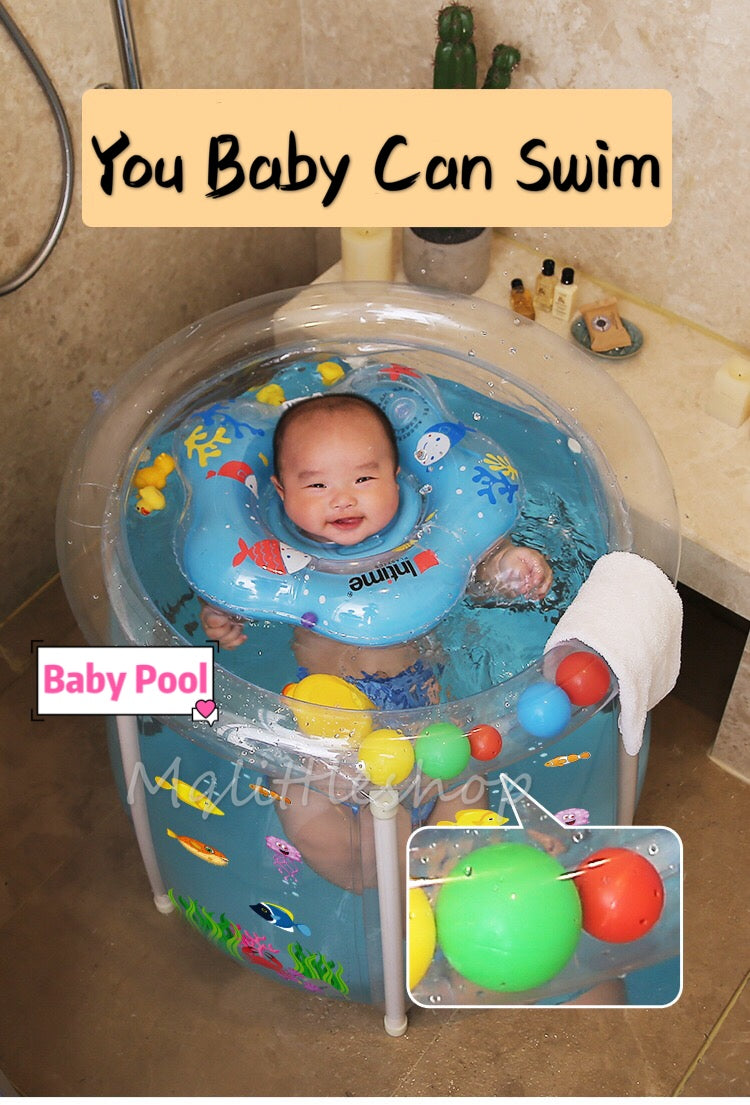 Inflatable Baby Swimming Pool Child Spa Bath Tub Free Neck Float