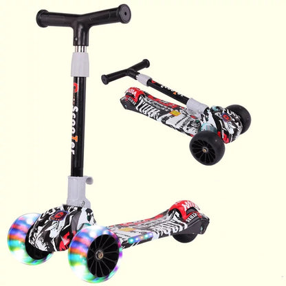 Kids Scooter Foldable Light Up Music