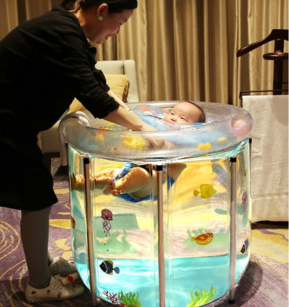 Inflatable Baby Swimming Pool Child Spa Bath Tub Free Neck Float