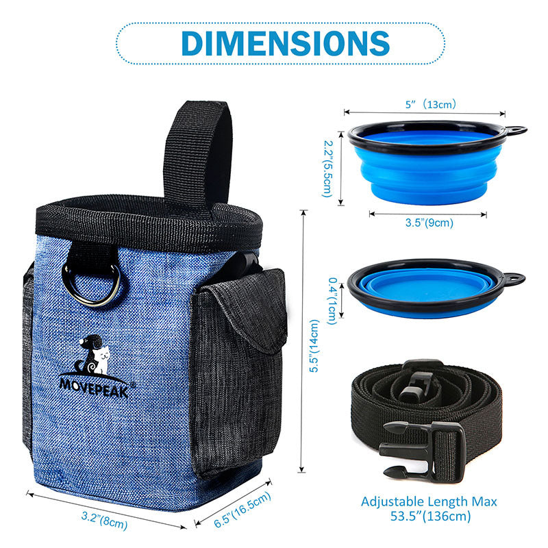 Pet Dog Cat Outdoor Training Waist Pouch Puppy Bait Treat Snack Food Bag Holder