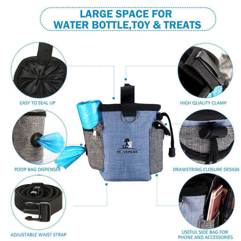 Pet Dog Cat Outdoor Training Waist Pouch Puppy Bait Treat Snack Food Bag Holder
