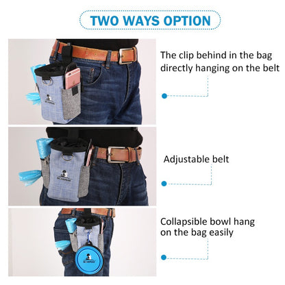 Pet Dog Cat Outdoor Training Waist Pouch Puppy Bait Treat Snack Food Bag Holder