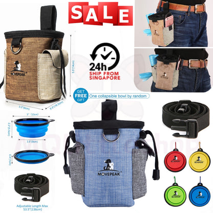 Pet Dog Cat Outdoor Training Waist Pouch Puppy Bait Treat Snack Food Bag Holder
