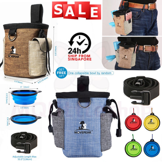 Pet Dog Cat Outdoor Training Waist Pouch Puppy Bait Treat Snack Food Bag Holder