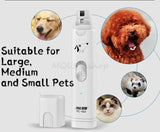 Electric Pet Nail Grinder Nail Buffer USB Charging Low Noise Painless Dog Nail Trimmer