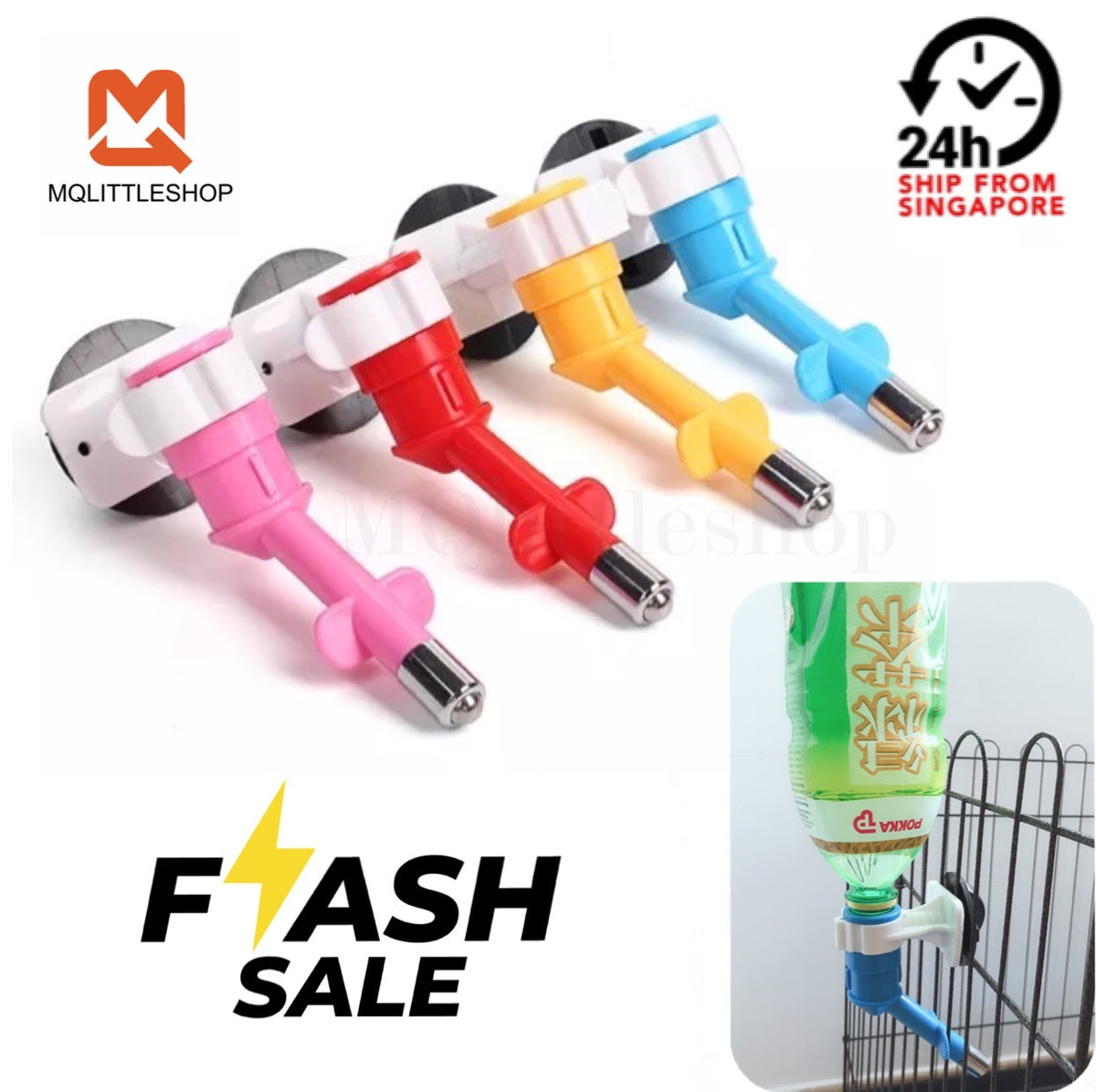 Leak-Proof Nozzle Dog Cat water bottle hanger