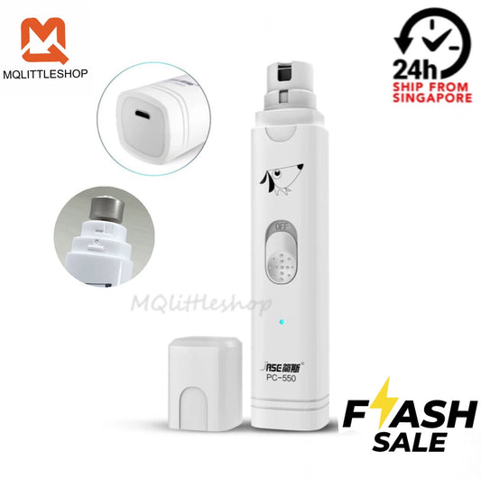 Electric Pet Nail Grinder Nail Buffer USB Charging Low Noise Painless Dog Nail Trimmer