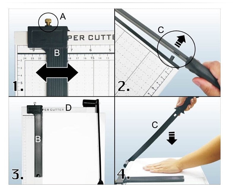 A4 Size Paper Cutter Paper Sliding Cutter Guillotine
