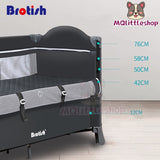 2 Layer Portable Infant Baby Cot Playpen Travel Cot