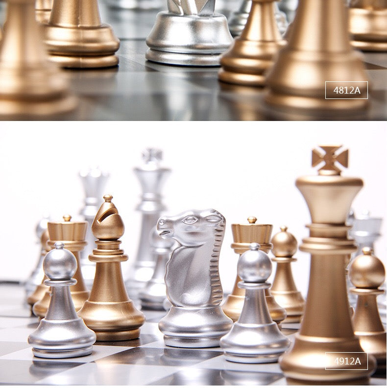 Magnetic English Chess Set Foldable Board