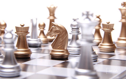 Magnetic English Chess Set Foldable Board