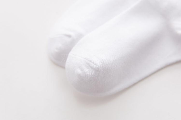 5 Pairs Of Kids Basic School Cotton Socks White Socks Unisex