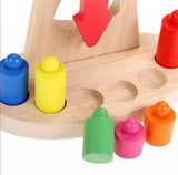 Wooden Montessori Toy Wooden Balance Scale Toy Kids Toy Children Educational Toy Teaching Aid Logic And Maths Learning