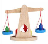 Wooden Montessori Toy Wooden Balance Scale Toy Kids Toy Children Educational Toy Teaching Aid Logic And Maths Learning