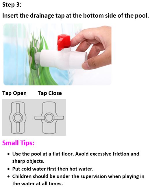 Inflatable Baby Swimming Pool Child Spa Bath Tub Free Neck Float